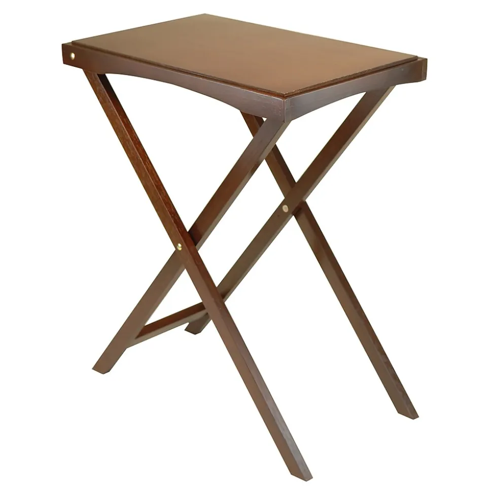 Winsome Folding Butler Tray Table, Antique Walnut (94422)