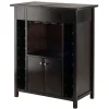 Winsome 37"H Yukon Wine Cabinet Espresso (92655)