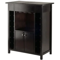 Winsome 37"H Yukon Wine Cabinet Espresso (92655)