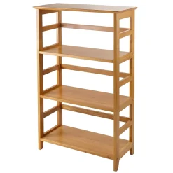 Winsome Solid/Composite Wood 3-Tier Studio Bookshelf, Honey (99342)