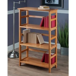 Winsome Solid/Composite Wood 3-Tier Studio Bookshelf, Honey (99342)
