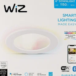 WiZ 12.5W LED Smart Downlight, Multicolor (604298)