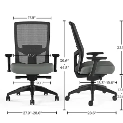 Workplace2.0™ 500 Series Mesh and Fabric Task Chair, Iron Ore (51973)