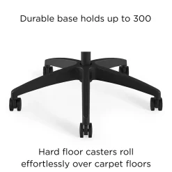 Workplace2.0™ 500 Series Vinyl and Mesh Task Chair, Black (51974)