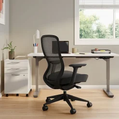 Workplace2.0™ Ayalon Ergonomic Fabric Swivel Task Chair, Black (UN51505)