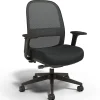 Workplace2.0™ Bedford Ergonomic Fabric/Mesh Swivel Task Chair, Black (UN60991)
