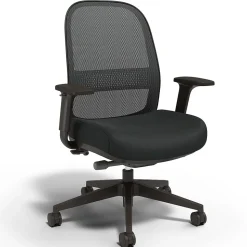 Workplace2.0™ Bedford Ergonomic Fabric/Mesh Swivel Task Chair, Black (UN60991)