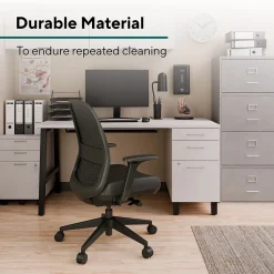 Workplace2.0 Health™ Bedford Polyurethane/Nylon Task Chair, Black (WP62574)