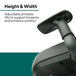 Workplace2.0 Health™ Bedford Polyurethane/Nylon Task Chair, Black (WP62574)