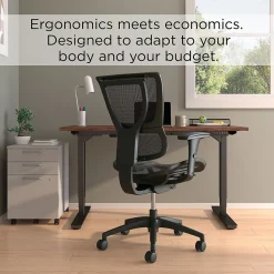 Workplace2.0 Lawton Ergonomic Mesh Swivel Task Chair, Black (UN62655)