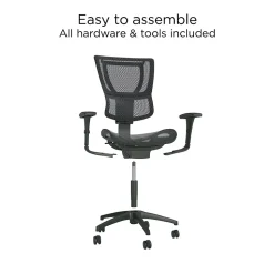 Workplace2.0 Lawton Ergonomic Mesh Swivel Task Chair, Black (UN62655)