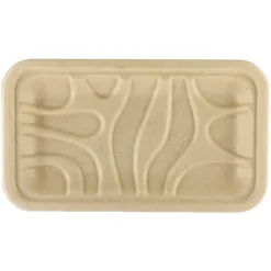 World Centric Fiber Trays, PLA Lined, PFAS Free, 8.3 x 4.9 x 0.7, Natural, 500/Carton