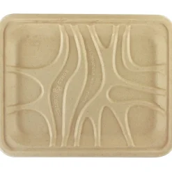 World Centric Fiber Trays, PLA Lined, PFAS Free, 9.1 x 7.1 x 0.7, Natural, 500/Carton