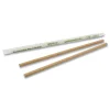 World Centric Sustainable Kraft Paper Straws, Wrapped, 8", Natural, 6,000/Carton