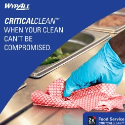 WypAll CriticalClean Fabric Food Service Cloths, 23.5