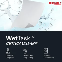 WypAll CriticalClean WetTask Fabric Cleaning Wipers, 12.5