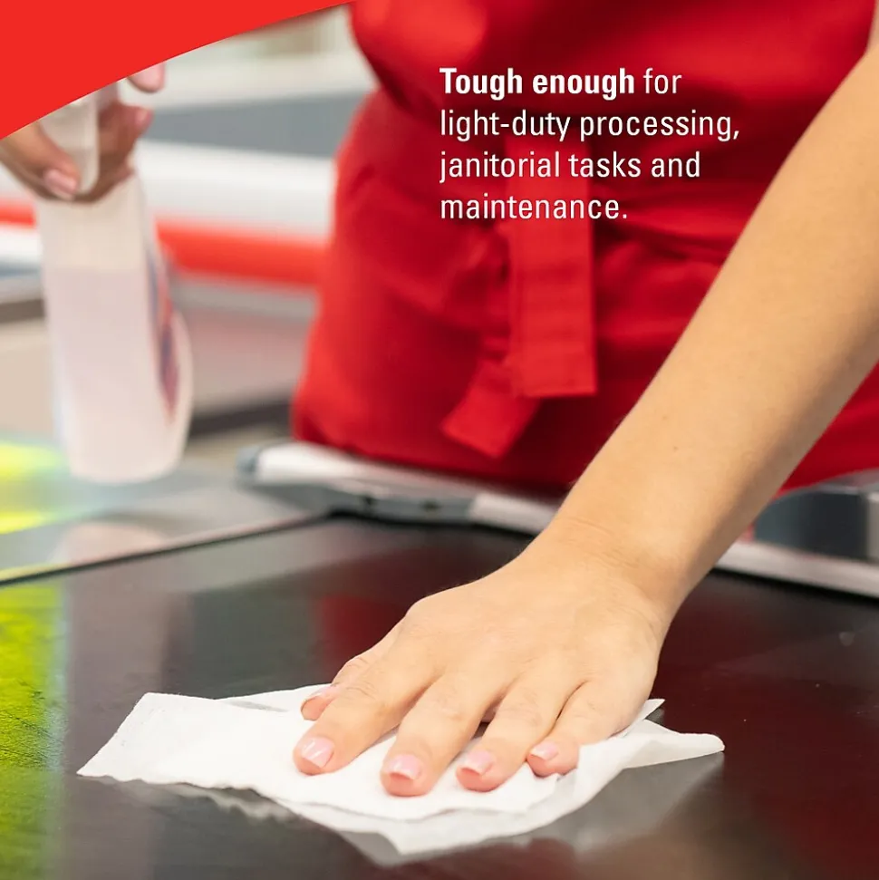 WypAll GeneralClean L30 Cleaning Cloths, 10" x 10.8", White, 12 Sheets/Box, 10 Boxes/Carton (03086)