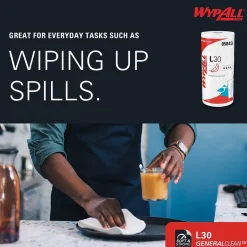 WypAll GeneralClean L30 Durable Fibers Cleaning Wipers, 11