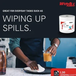 WypAll GeneralClean L30 Fabric Cleaning Wipers, 13.3