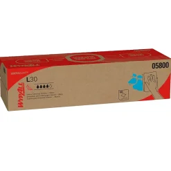 WypAll GeneralClean L30 Nylon Cleaning Wipers, 16.4" x 9.8", White, 100 Wipers/Box (05800)