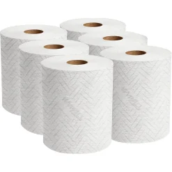 WypAll L10 Cleaning Towels, 7" x 11", White, 340 Sheets/Roll, 6 Rolls/Pack, 6/Carton (53734)