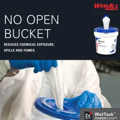 WypAll PowerClean WetTask Fabric Cleaning Wipers, 9