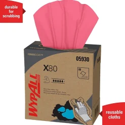 WypAll PowerClean X80 Cloths, 8.34