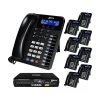 XBLUE X16 Plus 6-Line Corded Conference Telephone System Bundle, Black (X16plus-XD10-4x9)