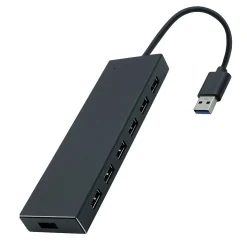 4XEM 7-Port USB-A Data Hub, Black (4XUSBADATAHUBTAA)