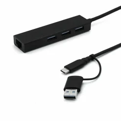 4XEM 3-Port USB-C & USB-A Hub, Black (4XUSBCAHUB3ATAA)