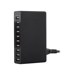 4XEM USB Charging Kit/Bundle for Phone/Tablet/GPS, Black (4XPOWER10USB)