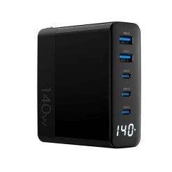 4XEM USB-A/USB-C Wall Charger, Black (4XGAN016140WB)