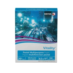 Xerox Vitality 30% Recycled Multipurpose Paper, 20 lbs., 8.5" x 11", Ivory, 500 Sheets/Ream (3R11056)