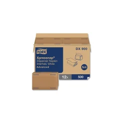 Xpressnap Interfold Dispenser Napkins, 1-Ply, Bag-Pack, 13 X 8.5", White, 6000/Carton (TRKDX900)