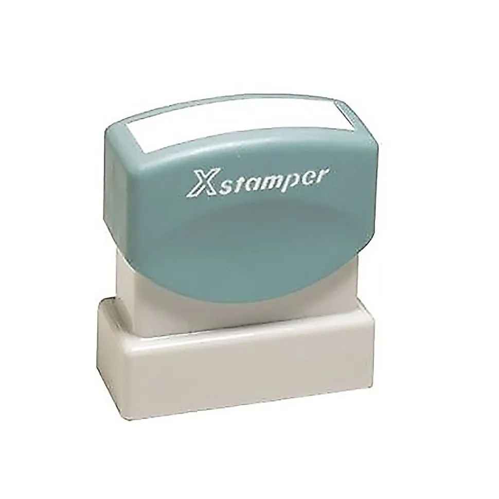 Xstamper 2-Color Title Stamps, "PAID" Blue/Red Ink (036029)