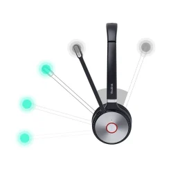 YeaLink WH62 Wireless Over-Ear Headphones, Black (1308000C)