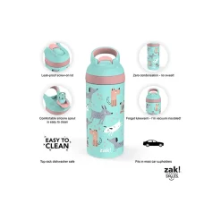 Zak! Stainless Steel Water Bottle, 14 oz. (7271-U410-3)