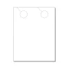 Zapco 2-Up Door Hanger, 8.5" x 11", Vellum Bristol White, 250/Pack (204-250FWH42)