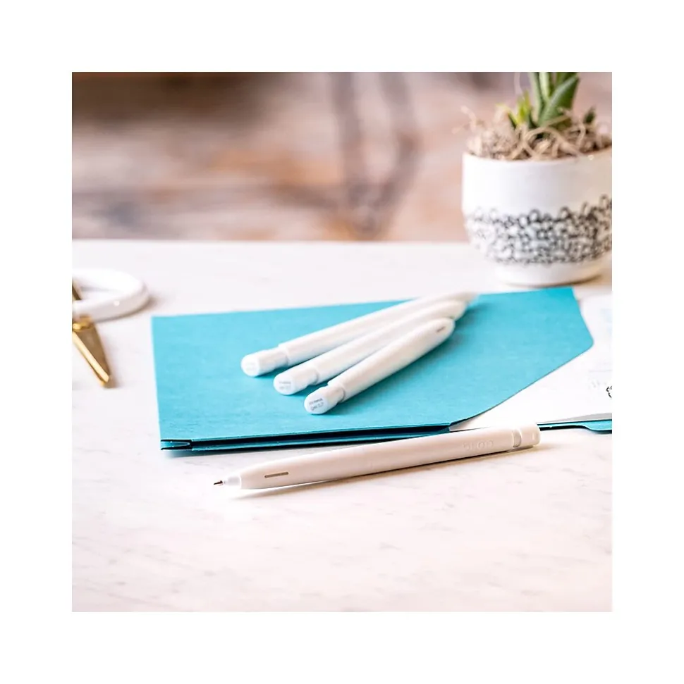 Zebra bLen Retractable Gel Pens, Medium Point, 0.7mm, Assorted Ink, 6/Pack (49501)