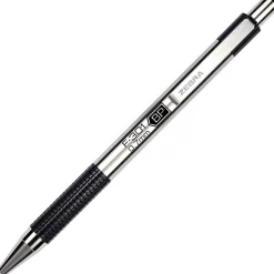 Zebra F-301 Retractable Ballpoint Pens, Fine Point, 0.7mm, Black Ink, Dozen (ZEB27110)