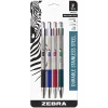 Zebra F-301 Retractable Ballpoint Pen, Fine Point, 0.7mm, Assorted Ink, 4 Pack (27174)
