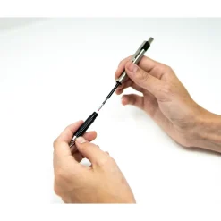 Zebra F-301 Retractable Ballpoint Pen, Fine Point, 0.7mm, Blue Ink, 2 Pack (27122)