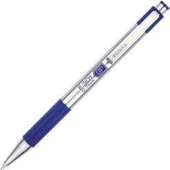 Zebra F-301 Retractable Ballpoint Pen, Fine Point, 0.7mm, Blue Ink, Dozen (27120)
