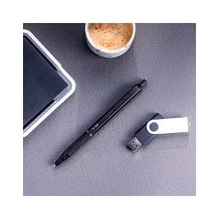 Zebra G-750 Retractable Gel Pens, Medium Point, Black/Blue Ink, 2/Pack (49802)