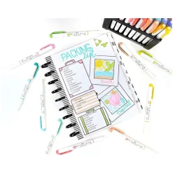 Zebra MILDLINER Double-Ended Creative Highlighter, Chisel/Bullet Tip, Vermilion, 6/Pack (78230R)