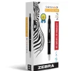 Zebra Sarasa Dry X1 Retractable Gel Pen, Medium Point, 0.7mm, Black Ink, Dozen (45610)