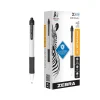 Zebra Sarasa Dry X20+ Retractable Gel Pen, Medium Point, 0.7mm, Black Ink, Dozen (41610)