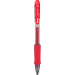 Zebra Sarasa Dry X20 Retractable Gel Pen, Fine Point, 0.5mm, Red Ink, Dozen (46730)