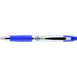 Zebra Z-Grip Max Retractable Ballpoint Pen, Medium Point, 1.0mm, Blue Ink, Dozen (22420)
