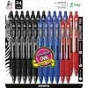 Zebra Z-Grip Retractable Ballpoint Pen, Medium Point, 1.0mm, Assorted Ink, 24 Pack (12224)